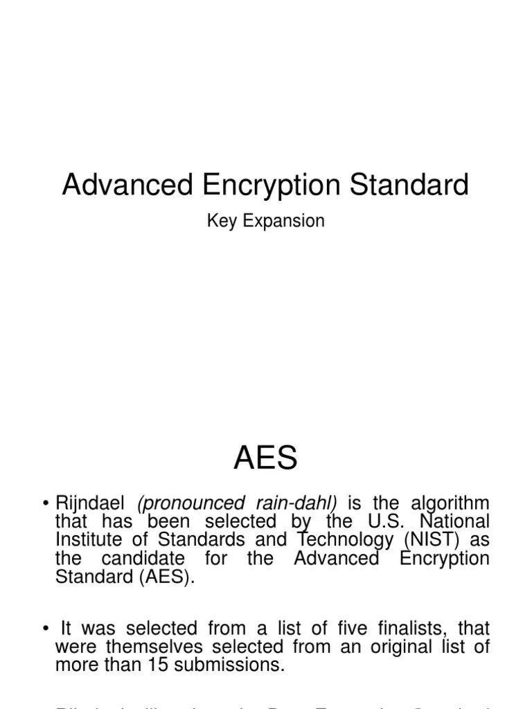 Module 4 AES (Key Expansion) PDF Cryptography Crime Prevention
