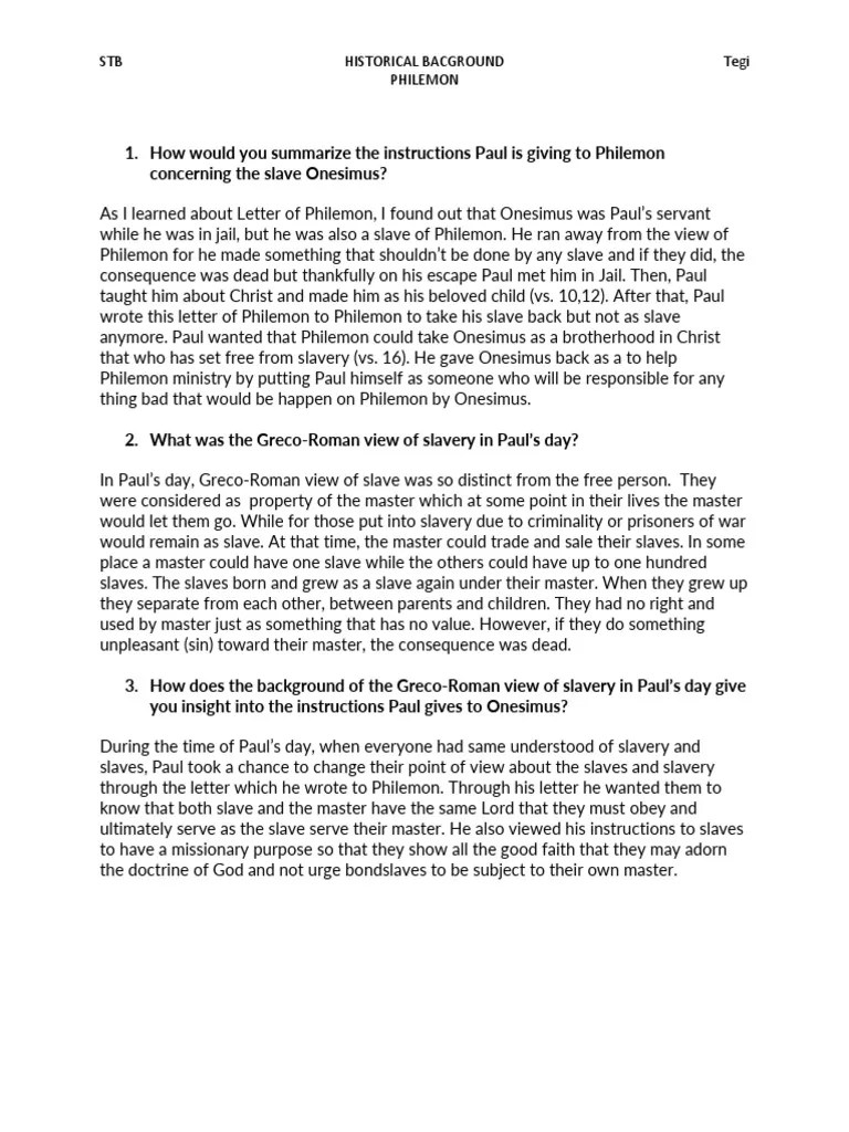 STB historicalBackGroundPhilemon Tegi PDF Epistle To Philemon