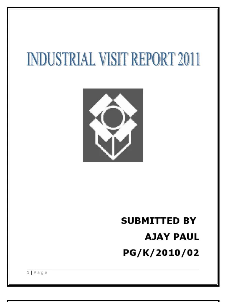 Industrial Visit Report by Ajay Holography Rolling