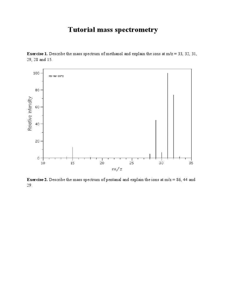 Tutorial Mass Spectrometry PDF