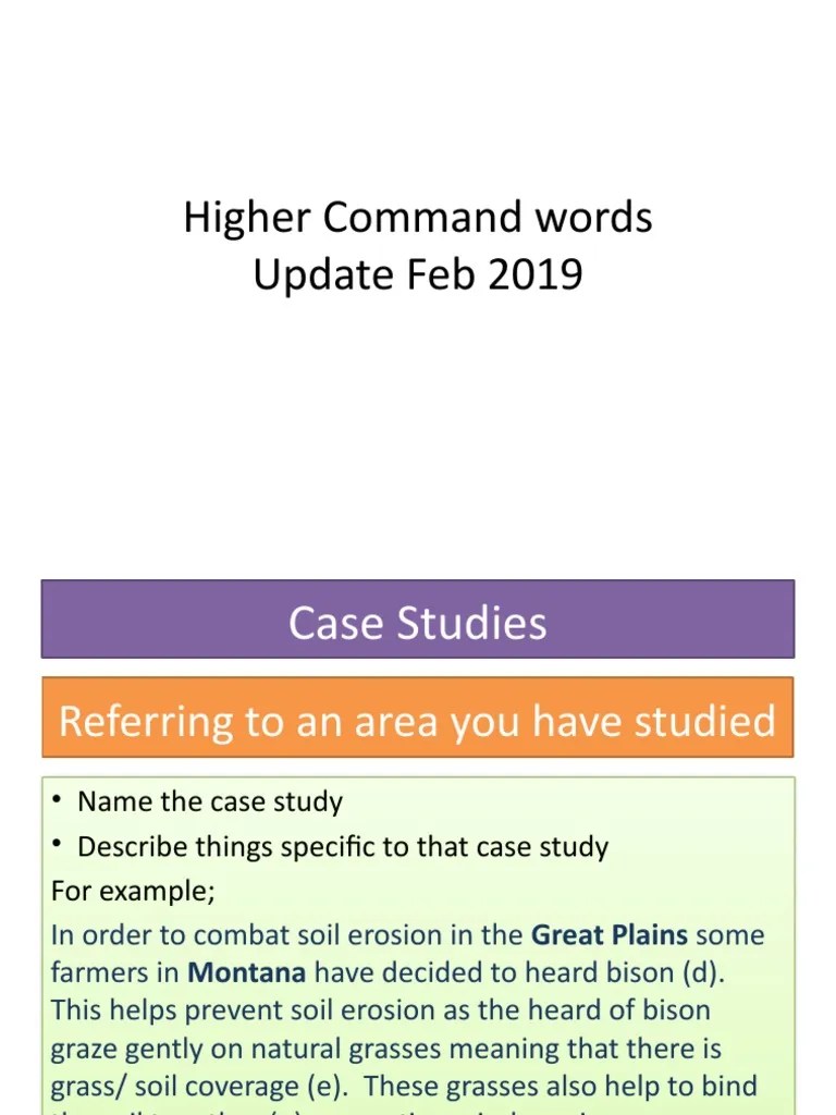 Higher Command Words PDF