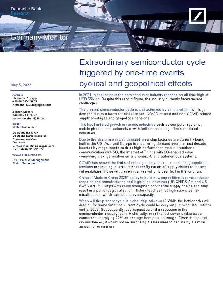 Extraordinary Semiconductor Cycle PDF Electronic Circuits