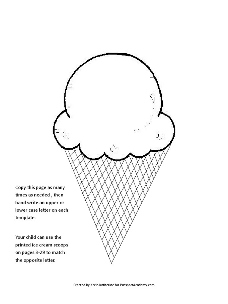 Ice Cream Scoop Template2 PDF