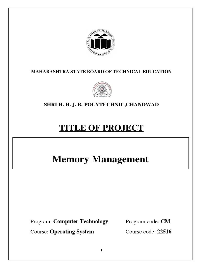 Memory Management OSY (1) new PDF Library Computer