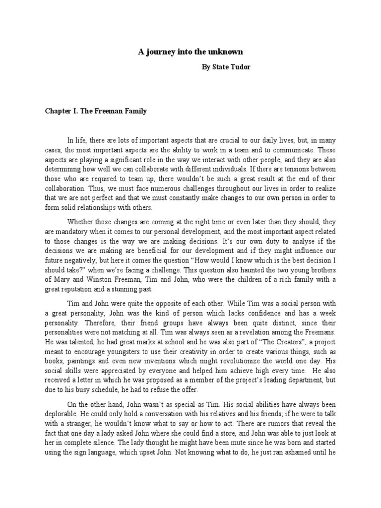 A Journey Into The Unknown PDF Curiosity