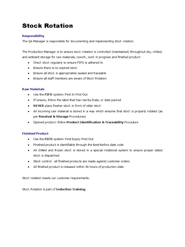 90 Stock Rotation PDF