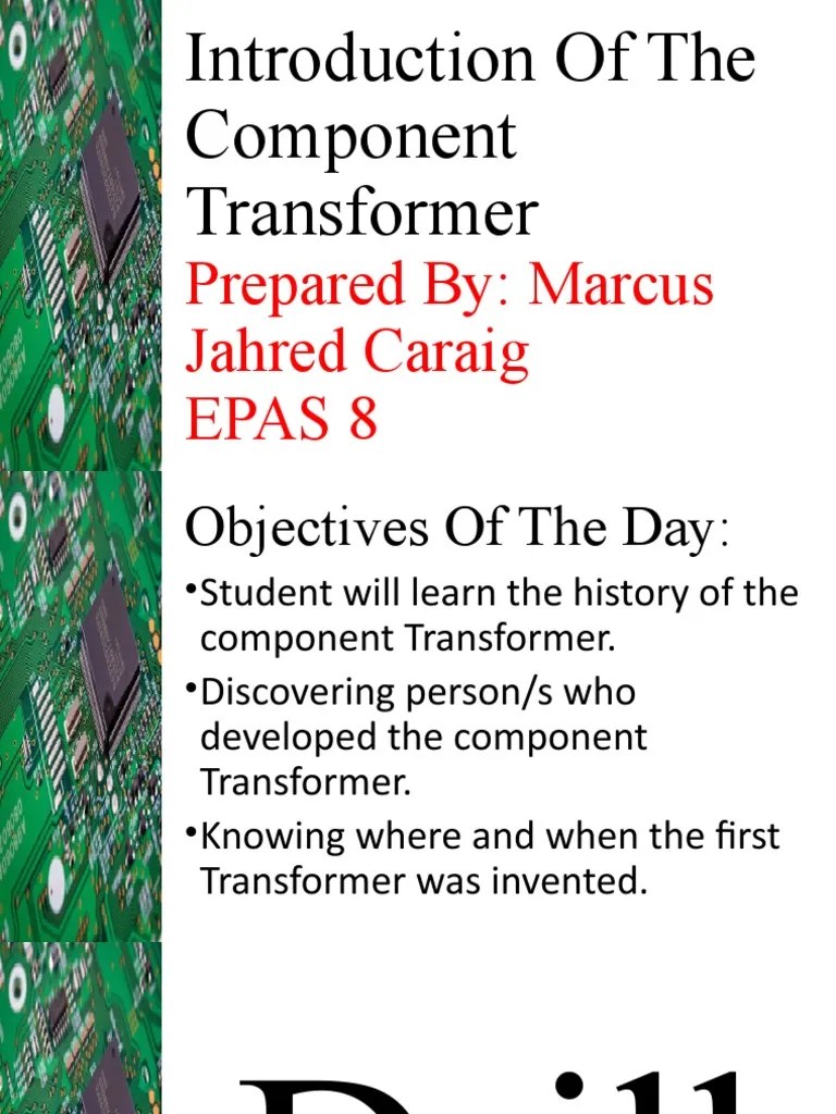 (EPAS) History Of Transformer PDF Transformer Inductor