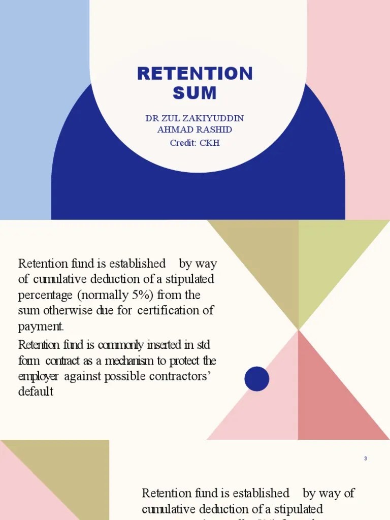 RETENTION SUM DR Zul PDF