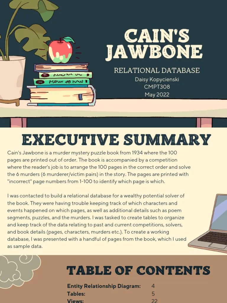 Cains Jawbone PDF PDF