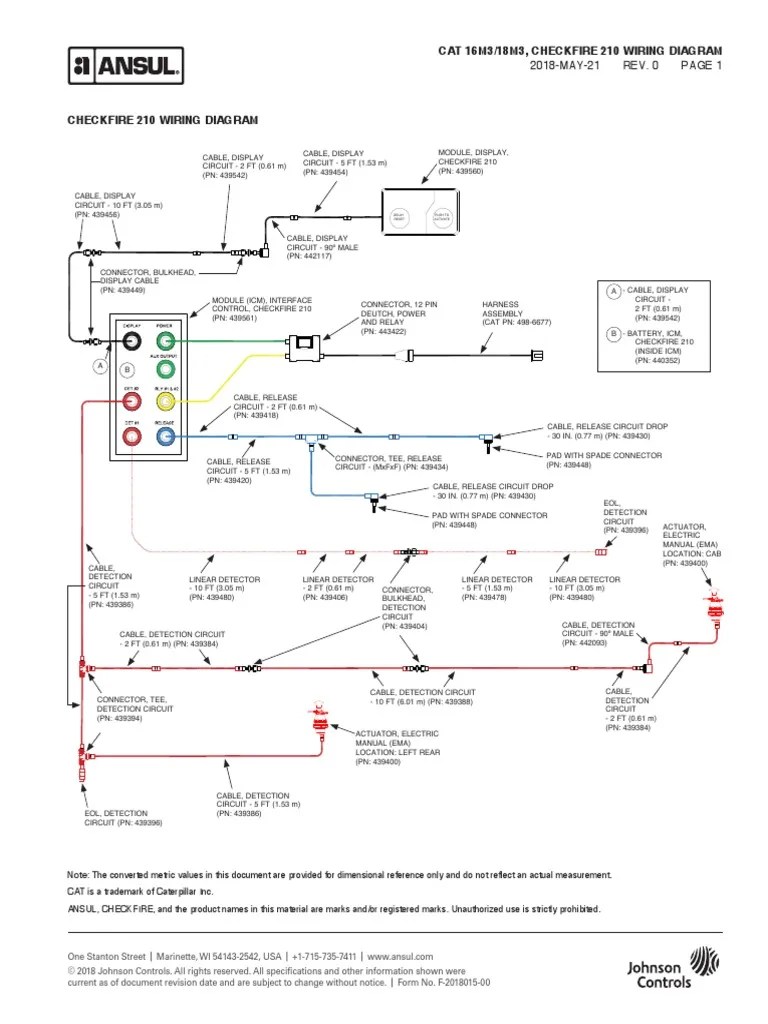Wiring Diagram CAT 16 18 M3 ansul.pdf | PDF