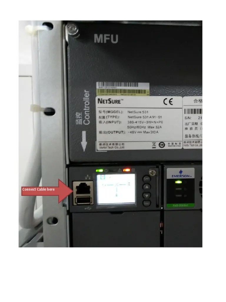 Emerson rectifier Alarms configuration PDF