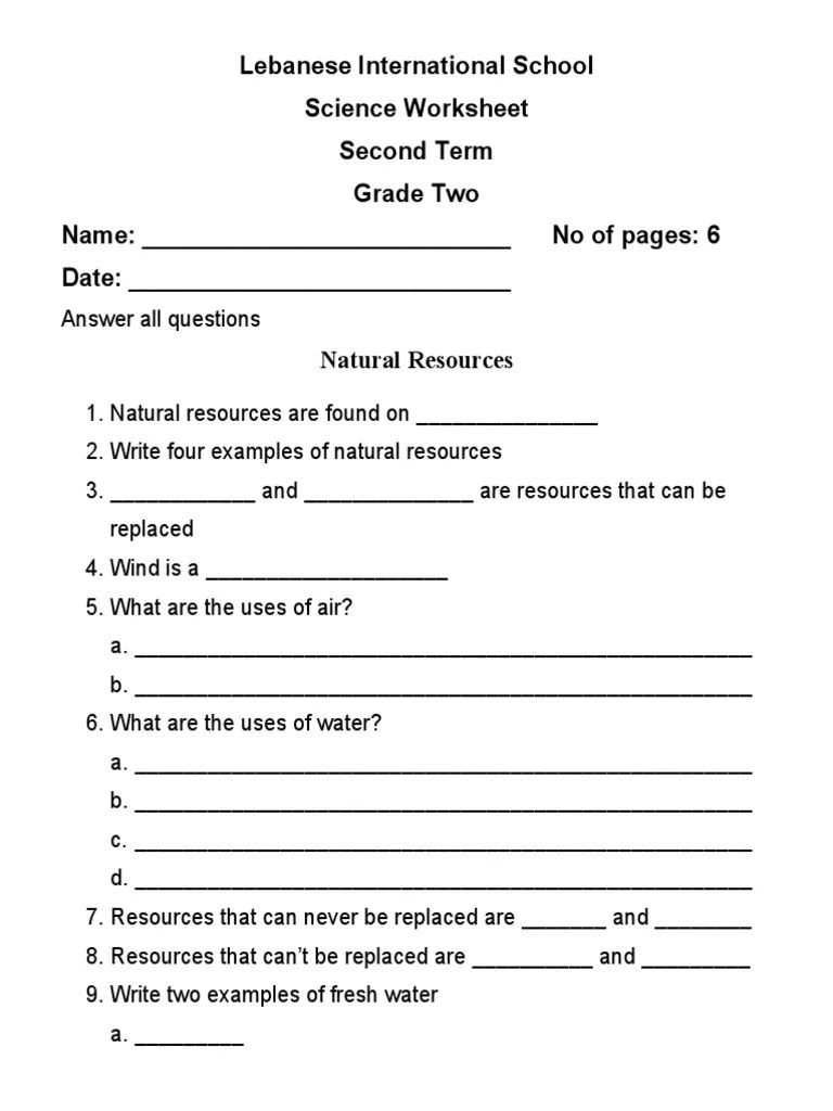 Worksheet Grade 2 3 PDF