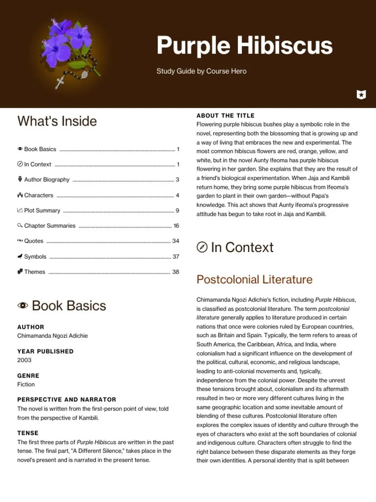 Purple Hibiscus PDF