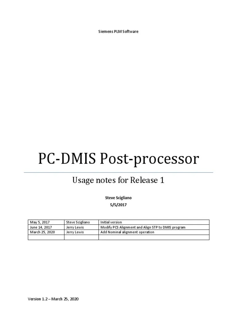 pcdmis PDF