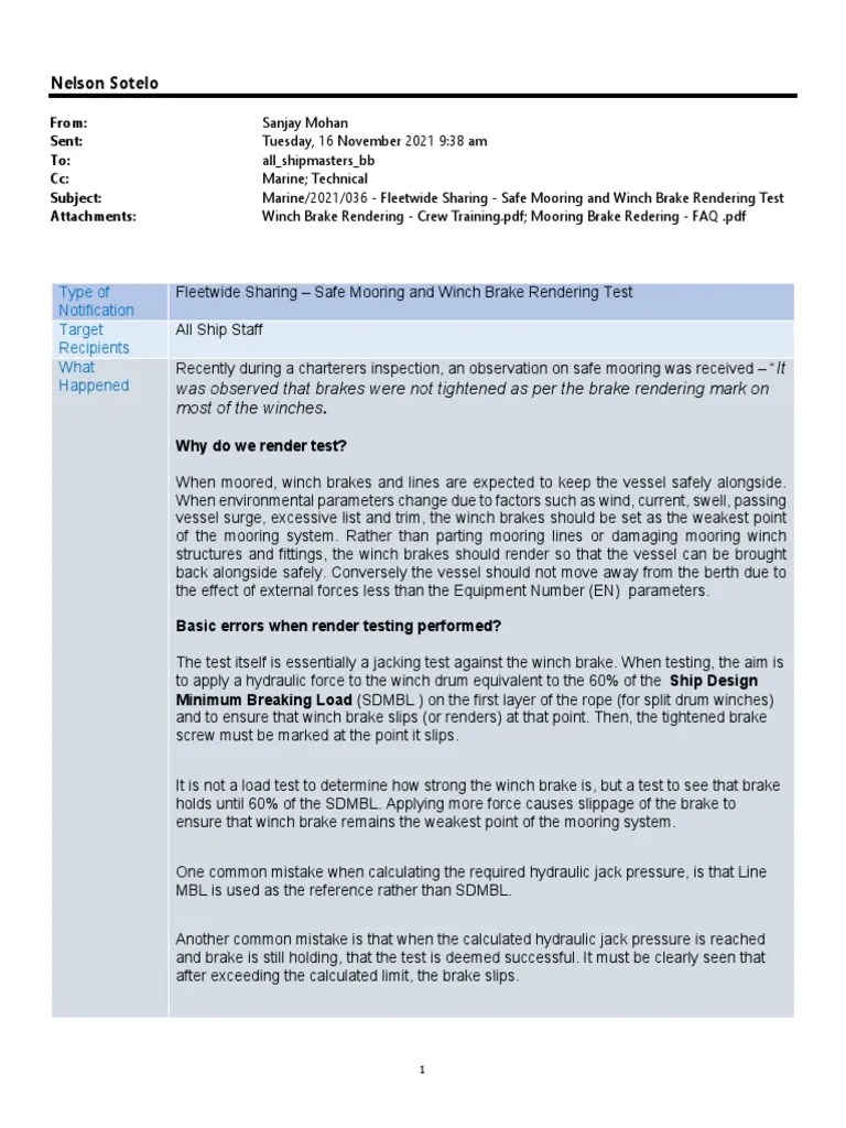 2021036 Fleetwide Sharing Safe Mooring and Winch Brake Rendering