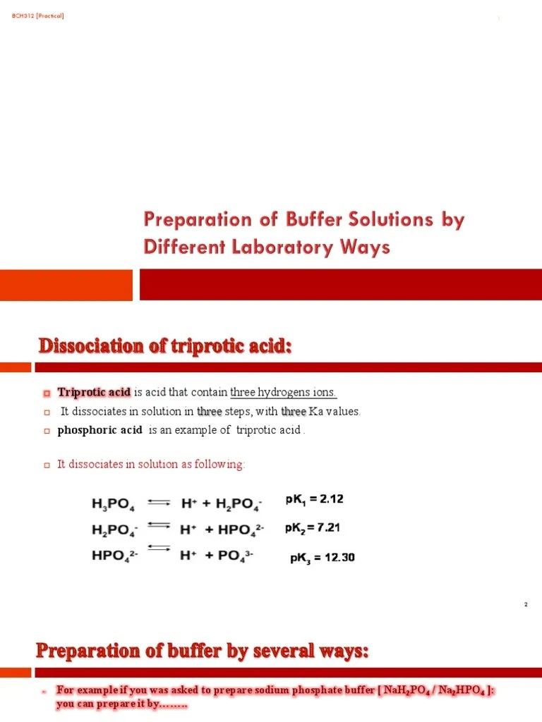 5 Preparation of Buffer Solutions by Different Laboratory Ways PDF