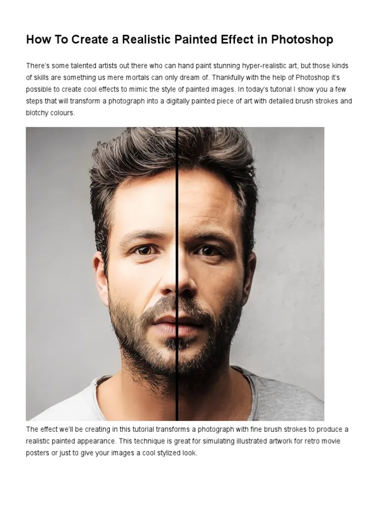 How To Create A Realistic Painted Effect in PDF Download