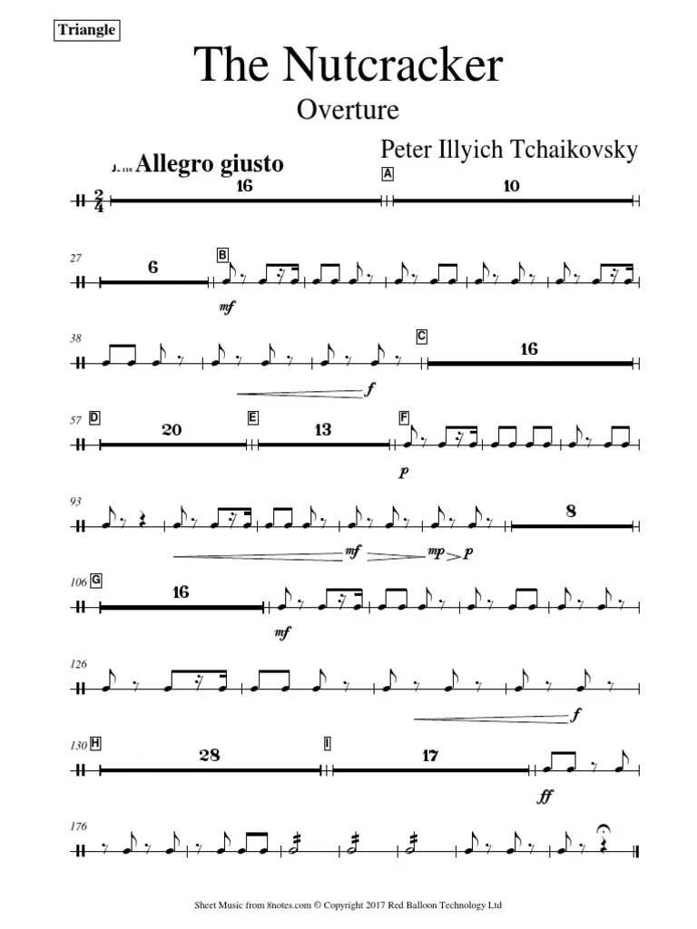 Full Nutcracker Ballet Score Overture Tri PDF