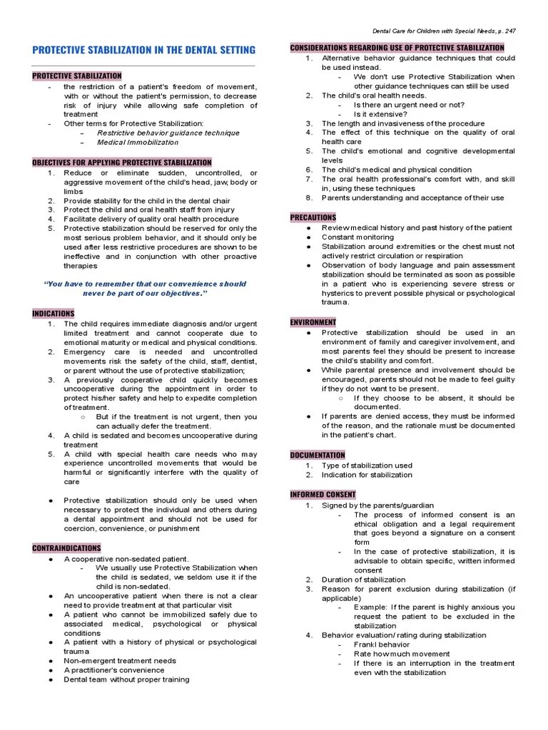 SPECNEEDSProtectiveStabilization PDF