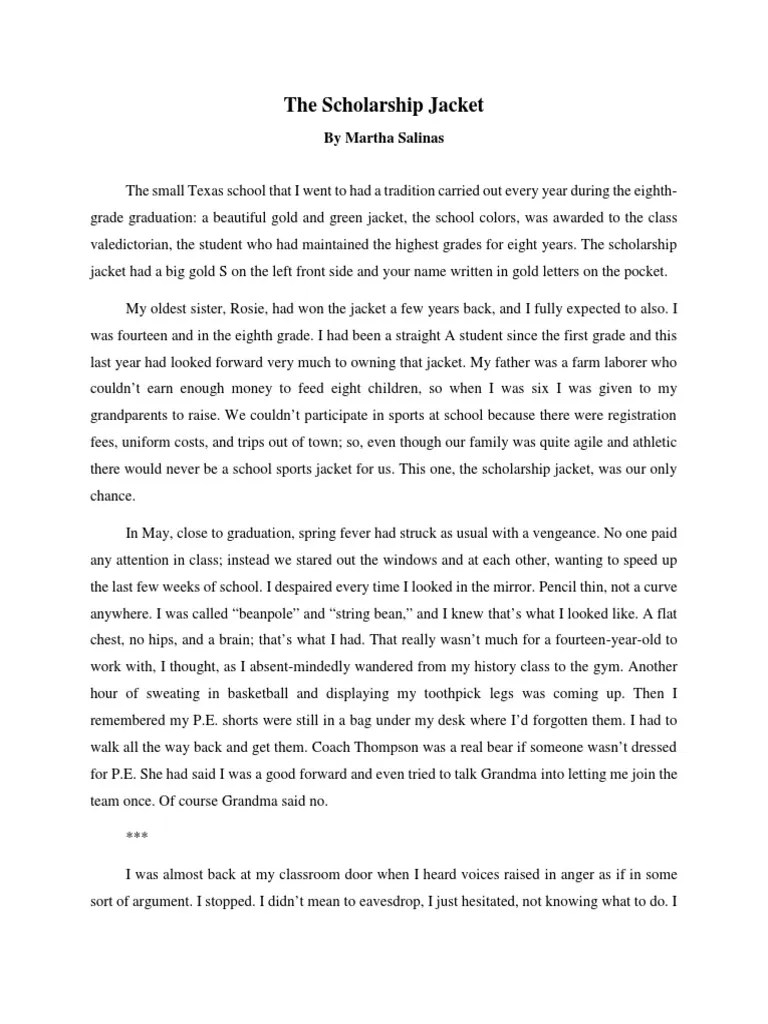 The Scholarship Jacket by Martha Salinas PDF