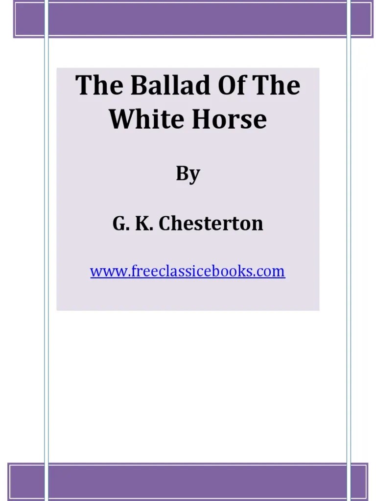 The Ballad of The White Horse PDF