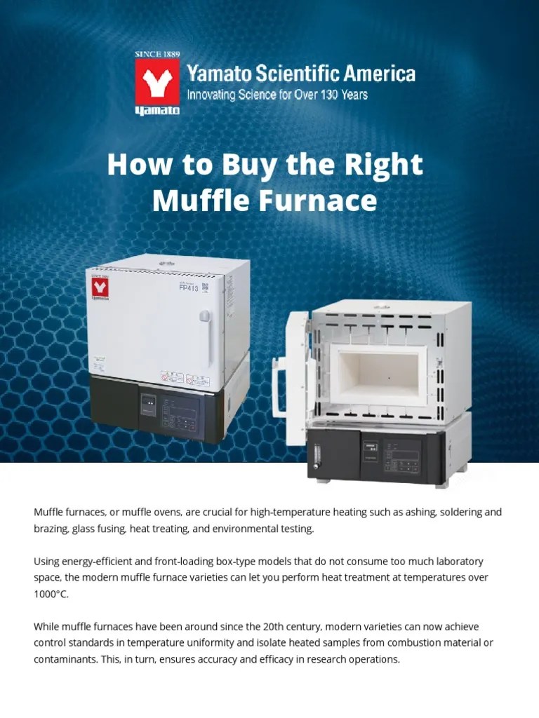 How To Buy The Right Muffle Furnace PDF Thermocouple Materials