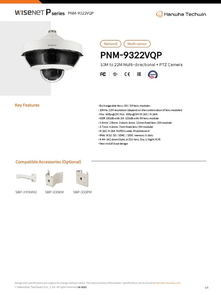 DataSheet_PNM-9322VQP_EN20222 (1) | PDF | Zoom Lens | Camera Lens