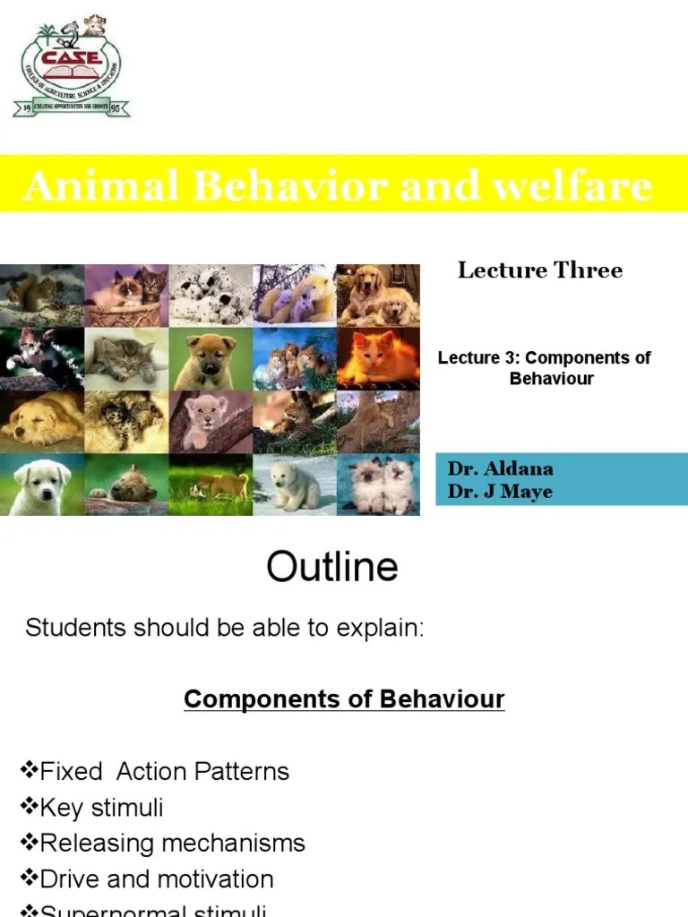 Animal Behaviour and Welfare PDF