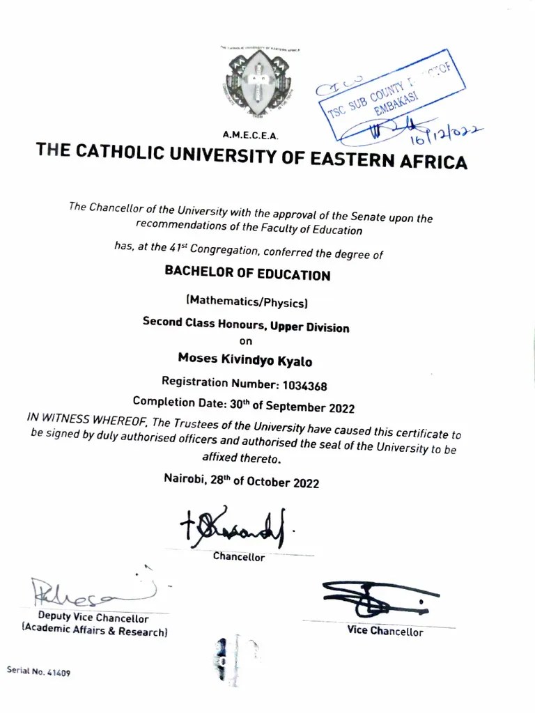 B.ed Certificate PDF