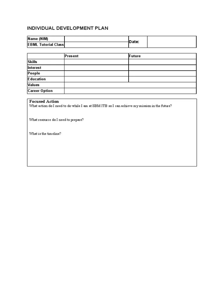 IDP Template PDF