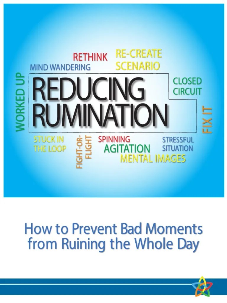 Reducing Rumination PDF Mind Thought