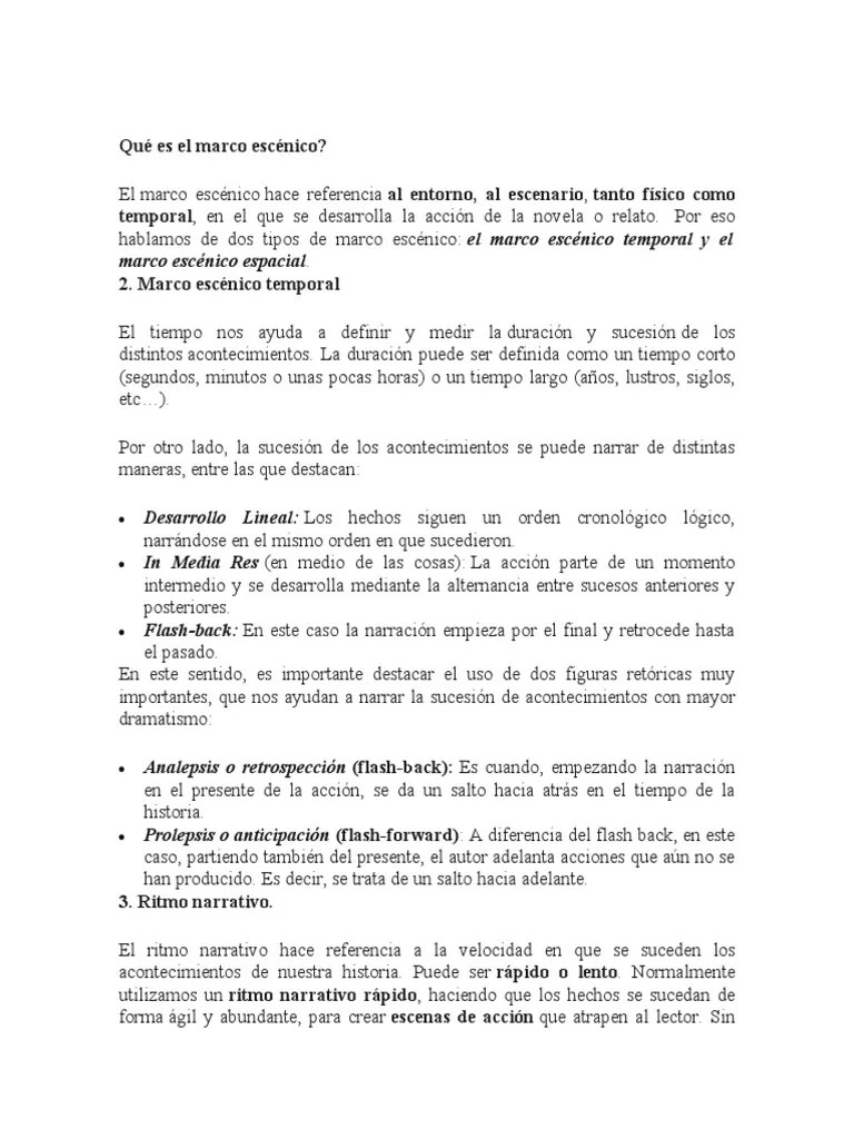 Qué es el marco escénico PDF