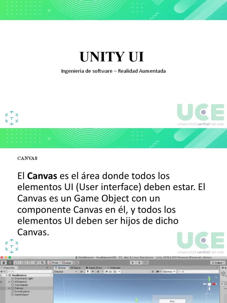 Guía básica sobre diseño de interfaz de usuario en Unity PDF