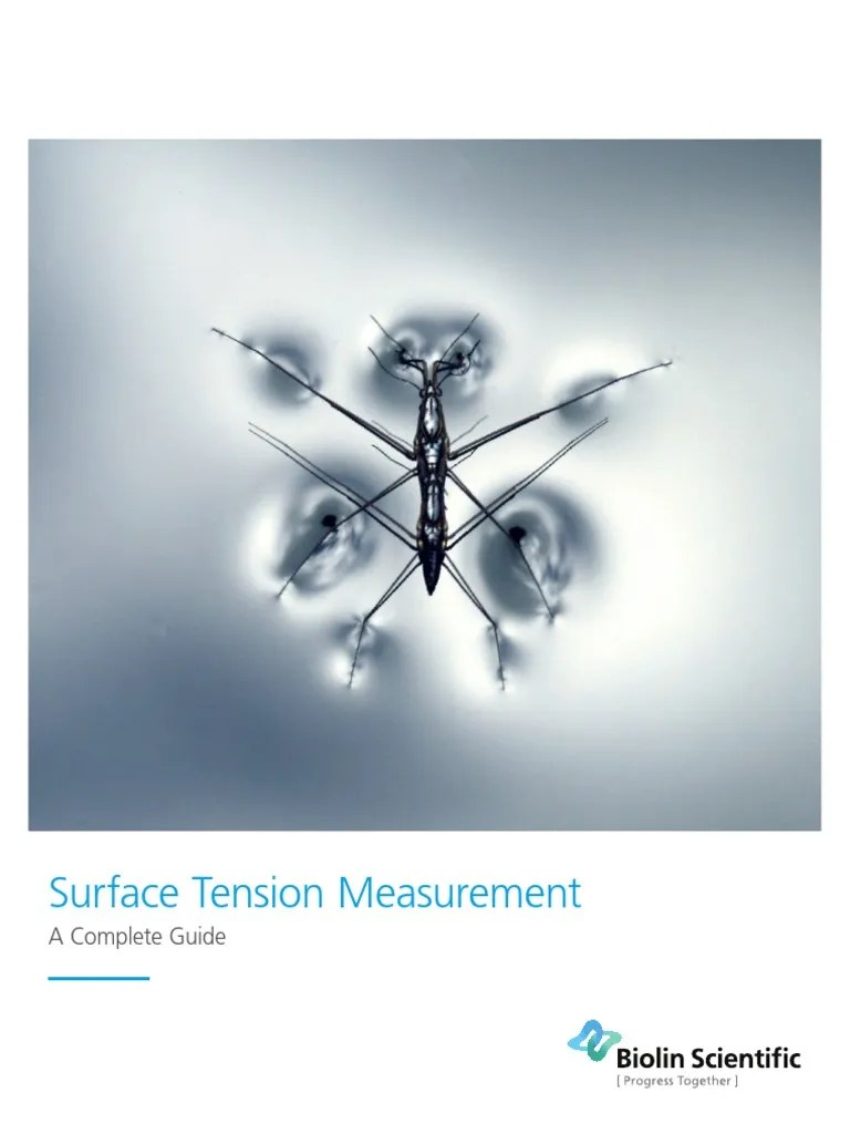 Surface Tension Measurement A Complete Guide PDF