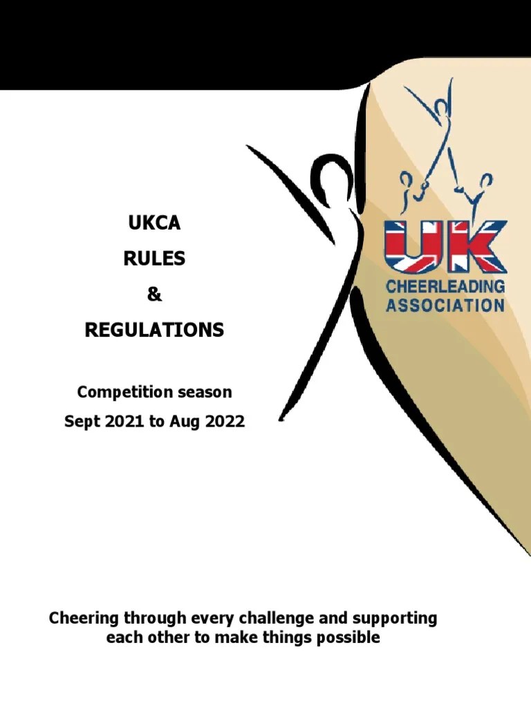 UKCA Rules & Regulations 2021 20221 PDF Cheerleading