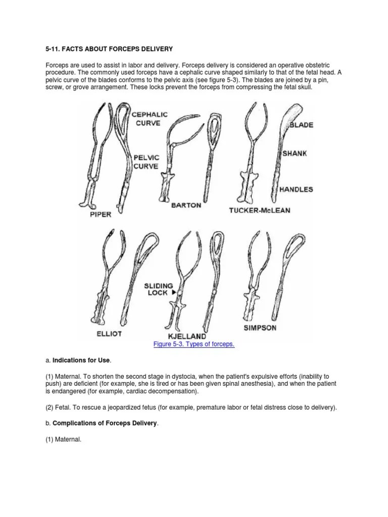 Forcep Delivery.. PDF Childbirth Medical Specialties