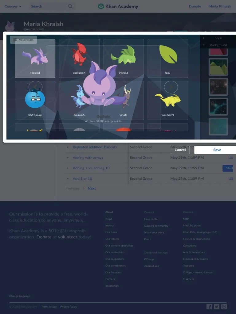 Dashboard Khan Academy PDF Mobile Phones Smartphone