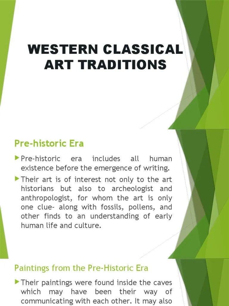 Western Classical Art Traditions PDF Paintings Archaeology