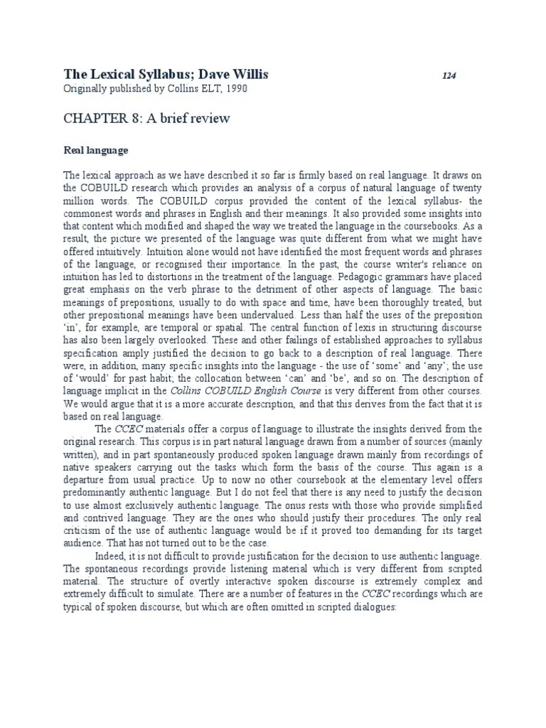 Lexical Syllabus ch8 p1 PDF Linguistics Cognitive Science