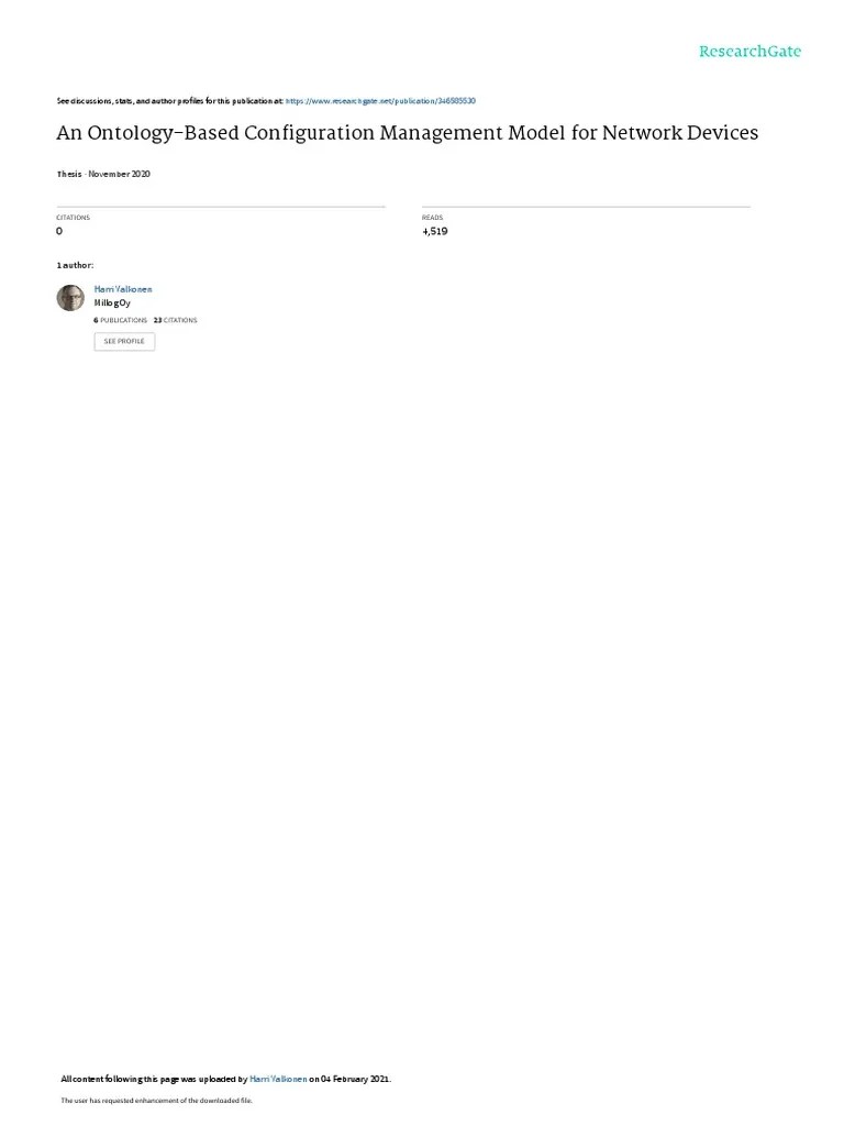 Valkonen Harri PDF Relational Model Uniform Resource Identifier