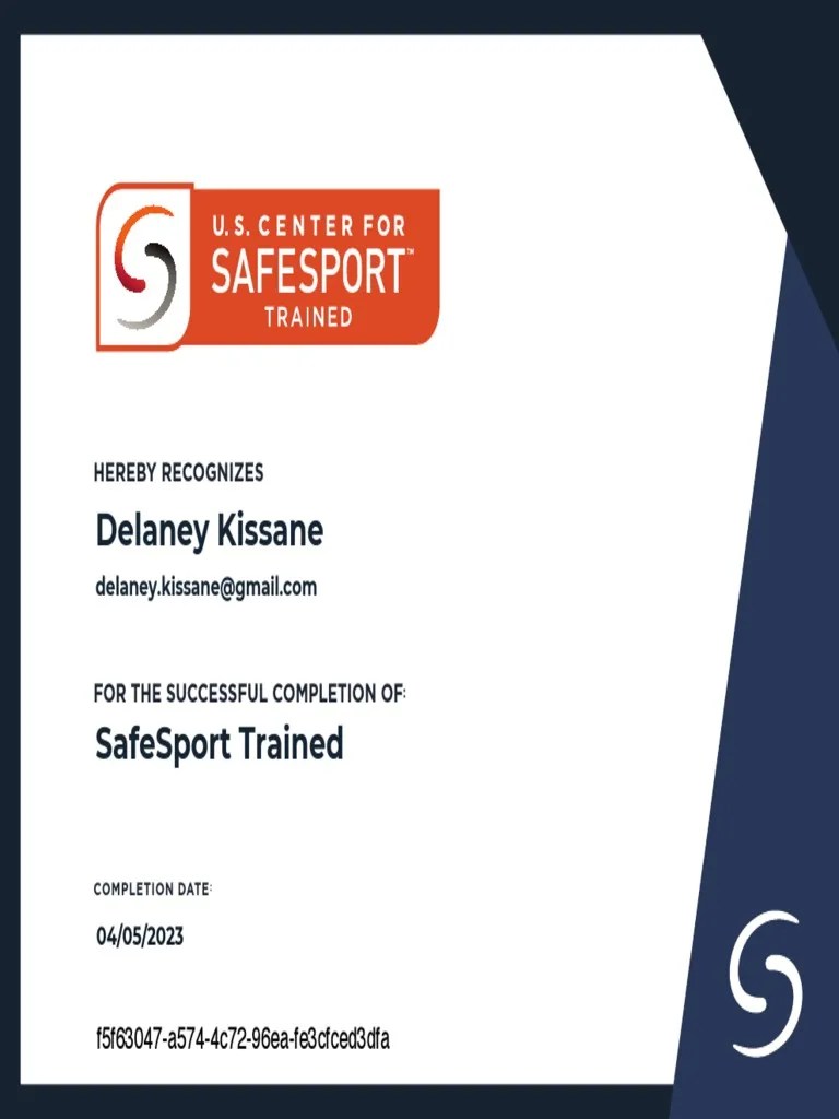 safesport certificate core copy PDF