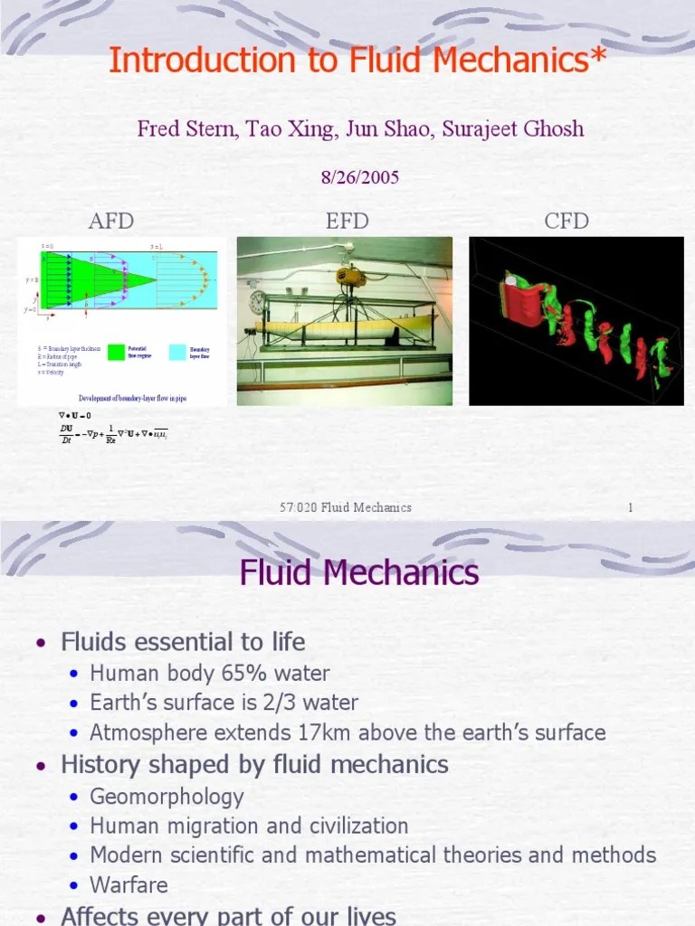 Fluid Dynamics PDF