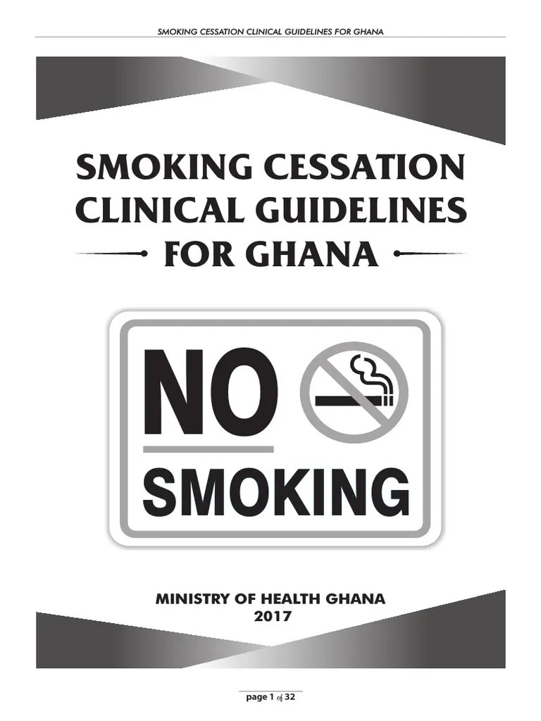 Smoking Cessation Guidelines PDF