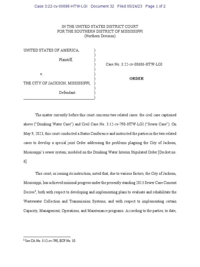 Wingate Order PDF Lawsuit Combined Sewer
