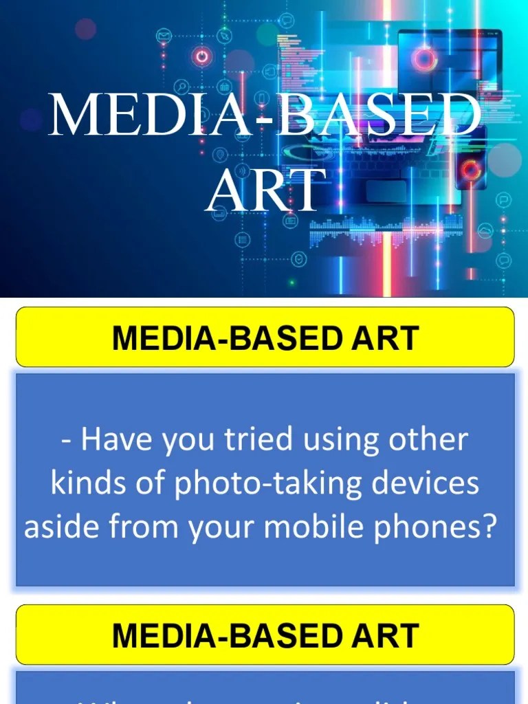 Media Based Art PDF Camera Composition (Visual Arts)