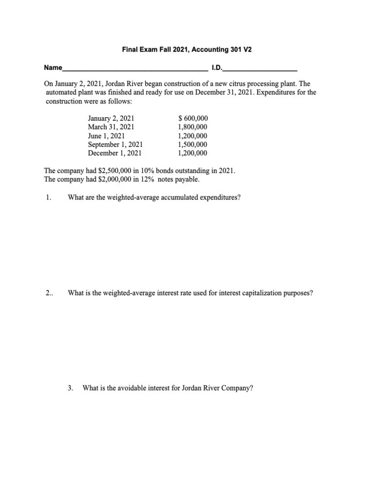 Final Exam Acc301 Fall 2021 V2 PDF