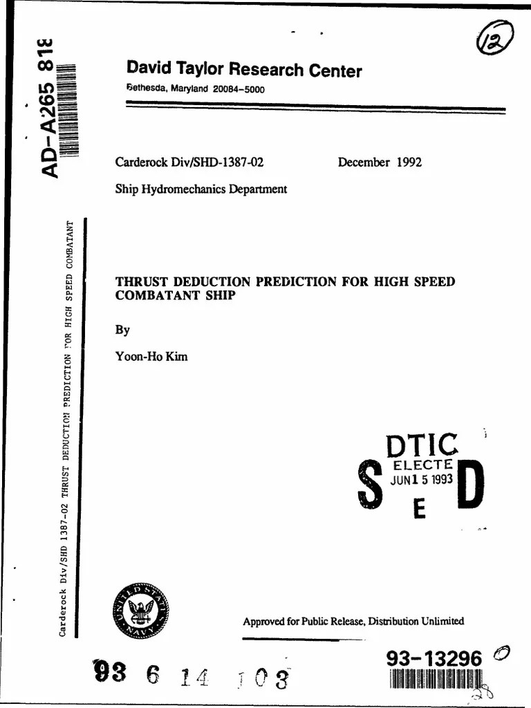 Ada 265818 PDF Fluid Dynamics Drag (Physics)