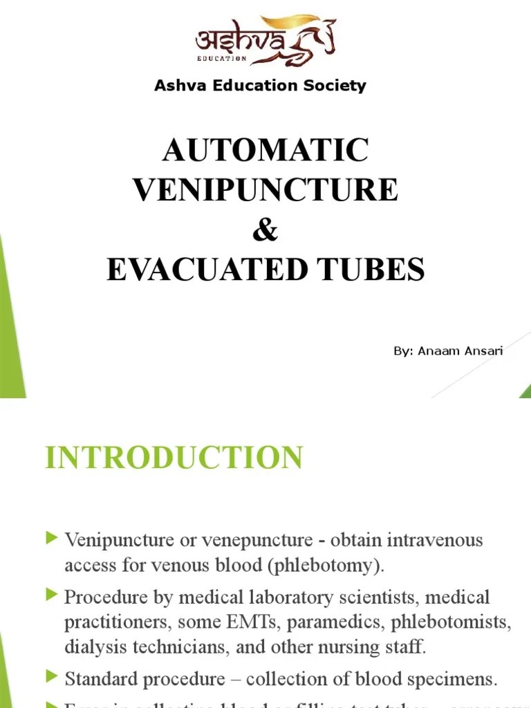 Automatic Venipuncture PDF