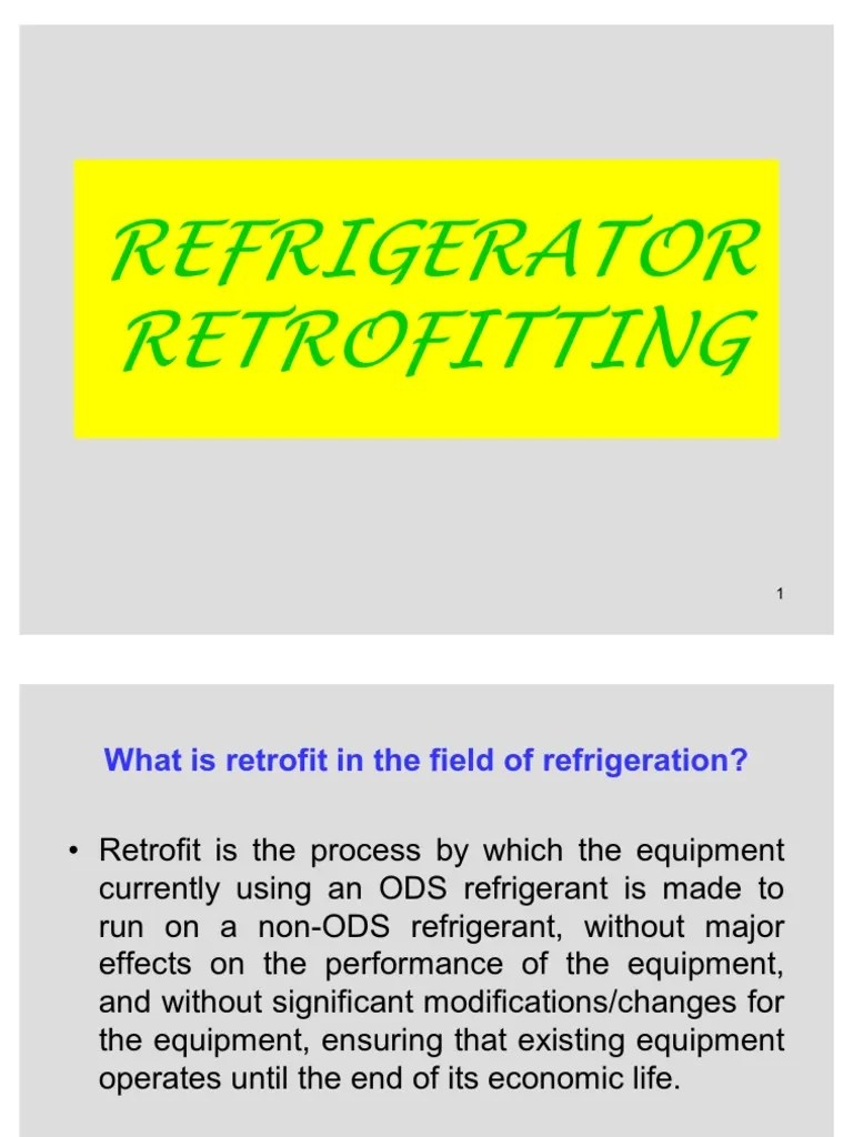 Refrigerant Retrofitting PDF