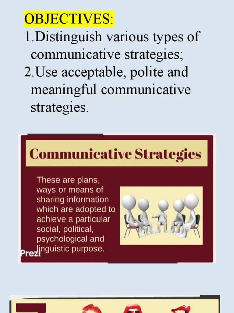 Types of Communicative Strategies PDF